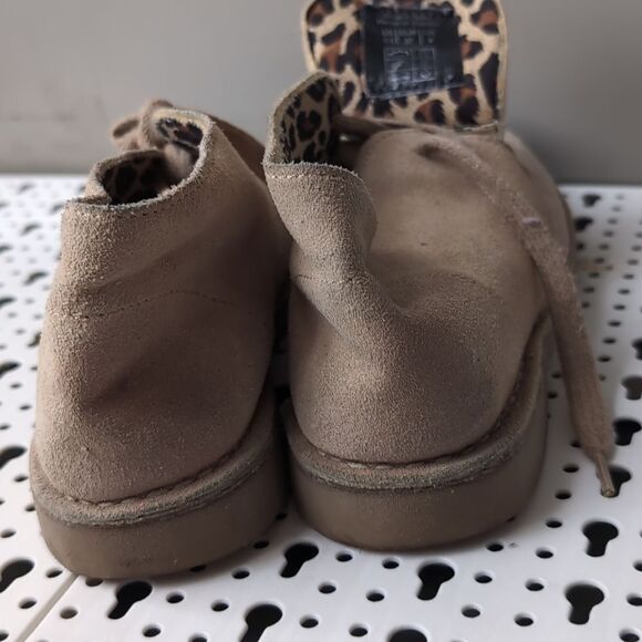 Aldo tan suede lace up desert ankle boots size 6.5 - Picture 7 of 8